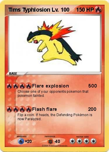 Pokemon Tims Typhlosion Lv. 100