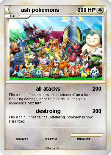 Pokemon ash pokemons