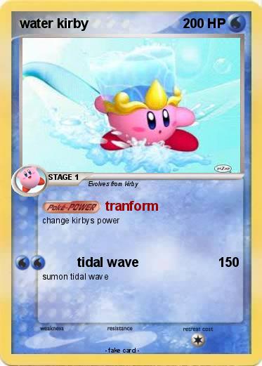 Pokemon water kirby