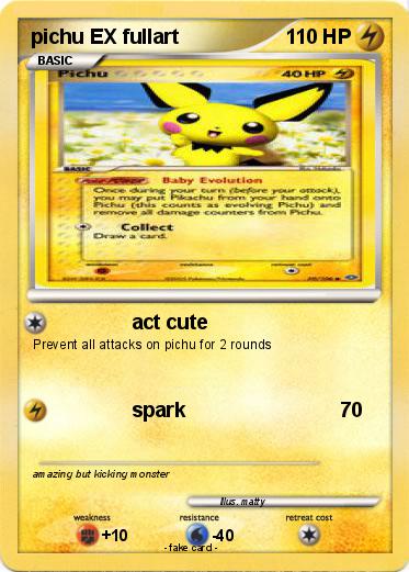 Pokemon pichu EX fullart