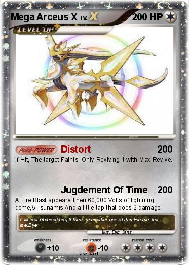 Pokemon Mega Arceus X