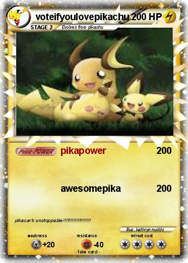 Pokemon voteifyoulovepikachu