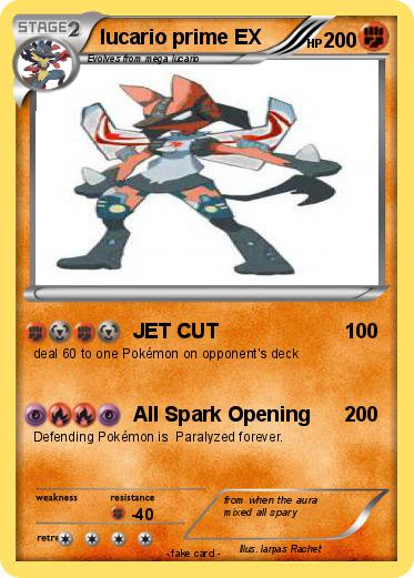 Pokemon lucario prime EX