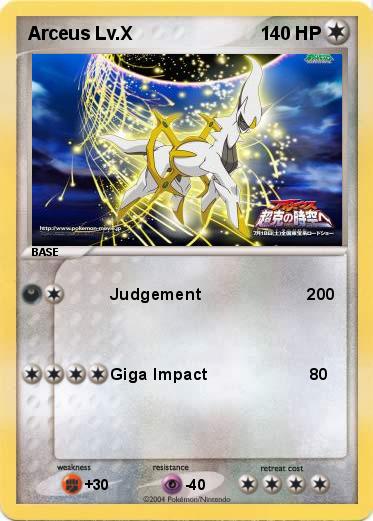 Pokemon Arceus Lv.X
