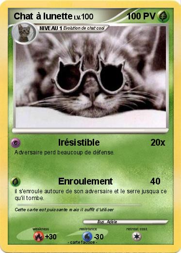 Pokemon Chat à lunette