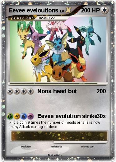 Pokemon Eevee eveloutions