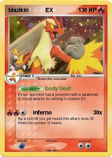 Pokemon blazikin           EX
