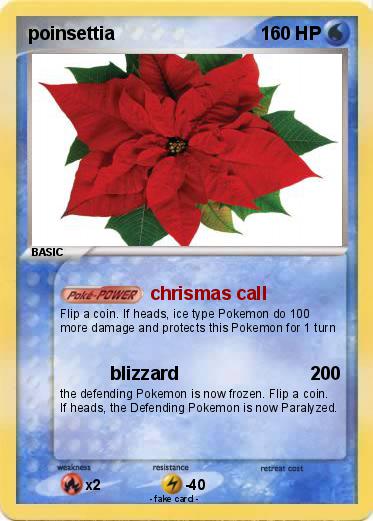 Pokemon poinsettia