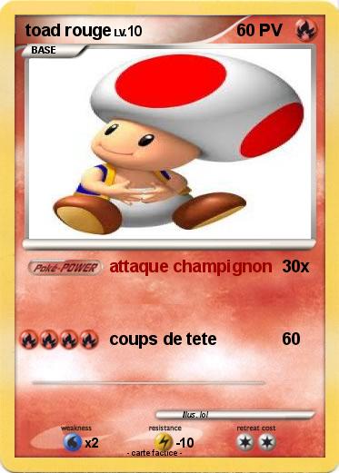 Pokemon toad rouge