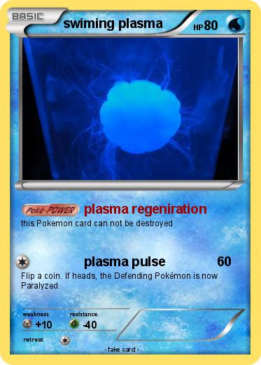 Pokemon swiming plasma