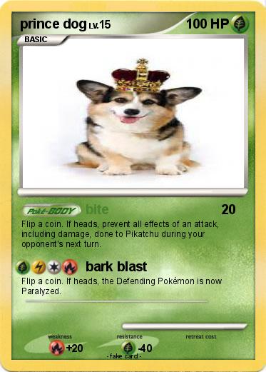 Pokemon prince dog