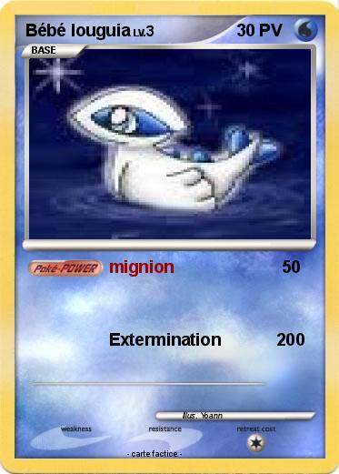 Pokemon Bébé louguia