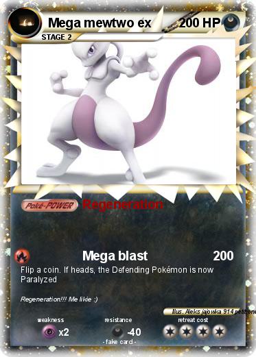 Pokemon Mega mewtwo ex