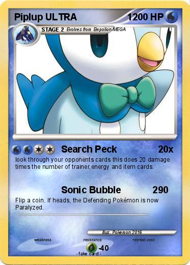Pokemon Piplup ULΤRΑ                   1
