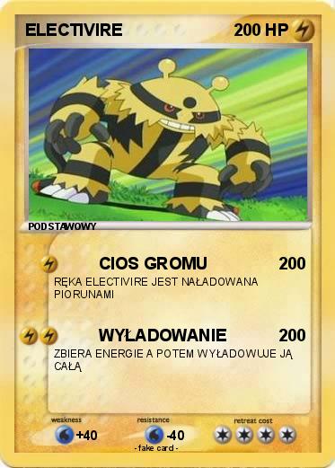 Pokemon ELECTIVIRE