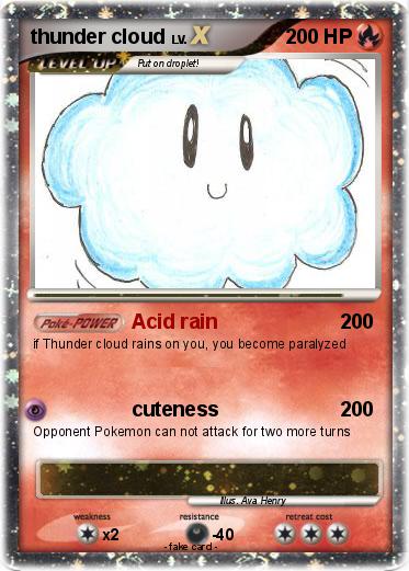 Pokemon thunder cloud