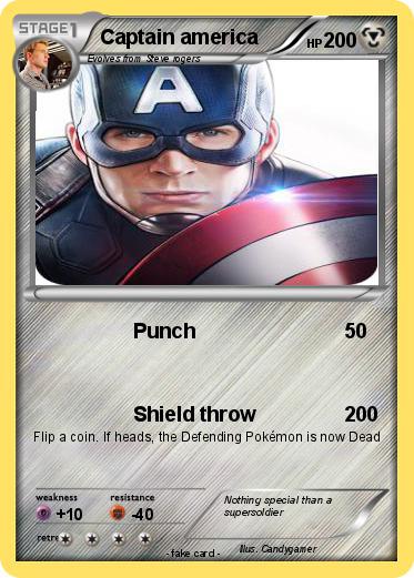 Pokemon Captain america