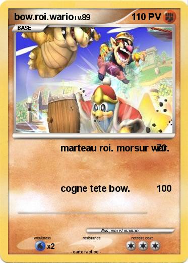 Pokemon bow.roi.wario