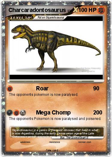 Pokemon Charcaradontosaurus
