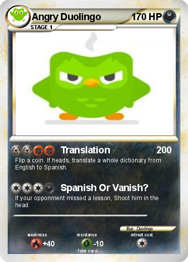 Pokemon Angry Duolingo