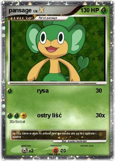 Pokemon pansage
