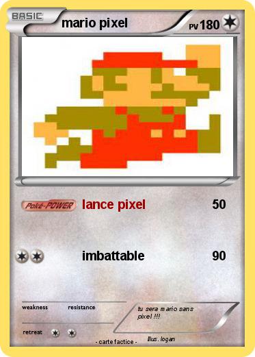 Pokemon mario pixel