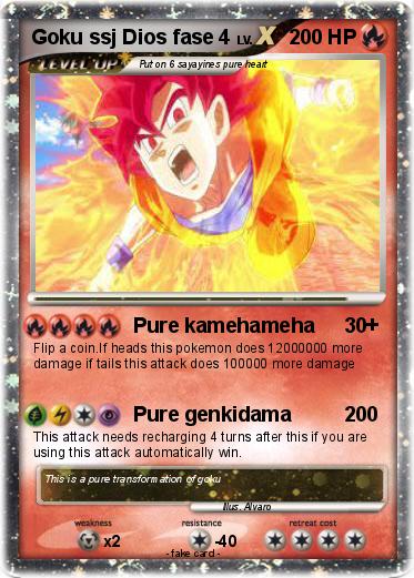 Pokemon Goku ssj Dios fase 4