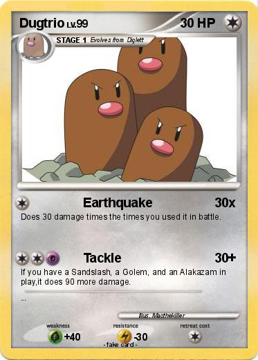 Pokemon Dugtrio