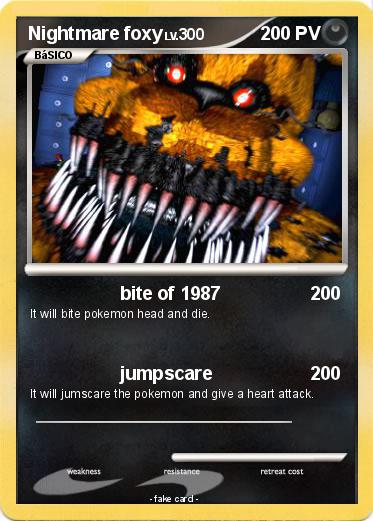 Pokemon Nightmare foxy