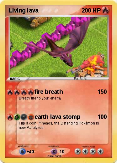 Pokemon Living lava