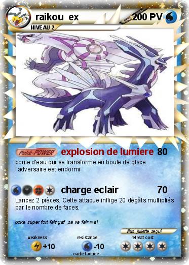 Pokemon raikou  ex
