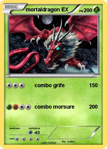 Pokemon mortaldragon EX