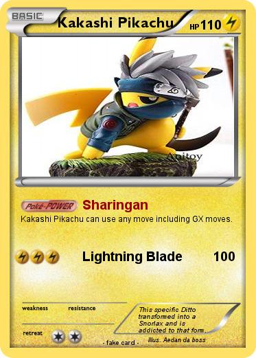 Pokemon Kakashi Pikachu