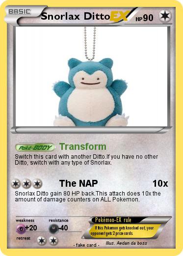 Pokemon Snorlax Ditto