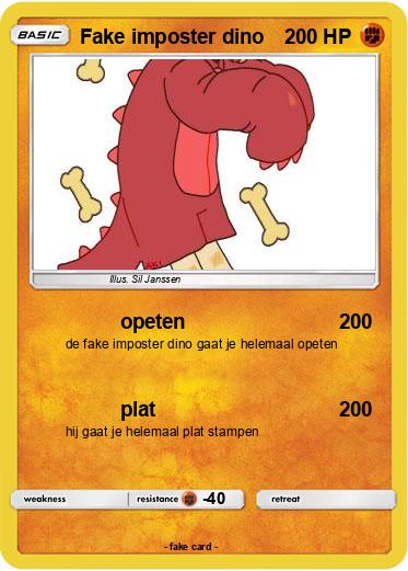 Pokemon Fake imposter dino