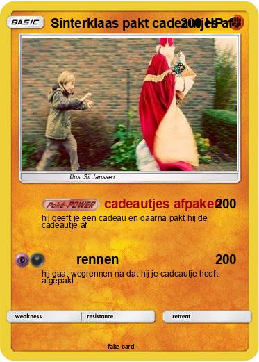 Pokemon Sinterklaas pakt cadeautjes af