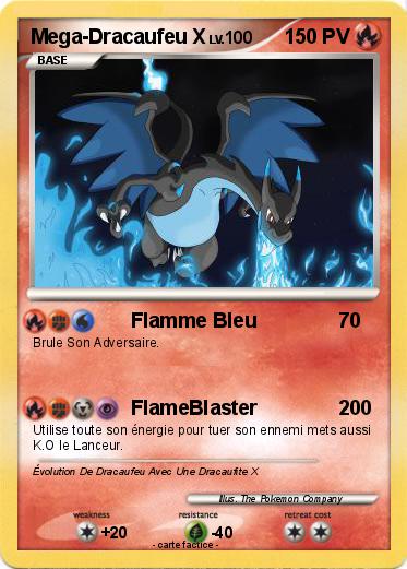 Pokemon Mega-Dracaufeu X