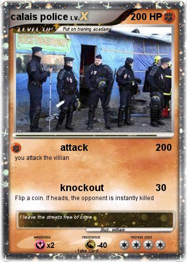 Pokemon calais police