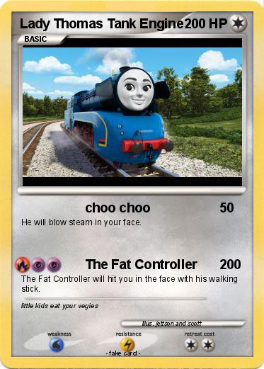 Pokemon Lady Thomas Tank Engine