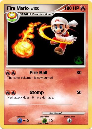 Pokemon Fire Mario
