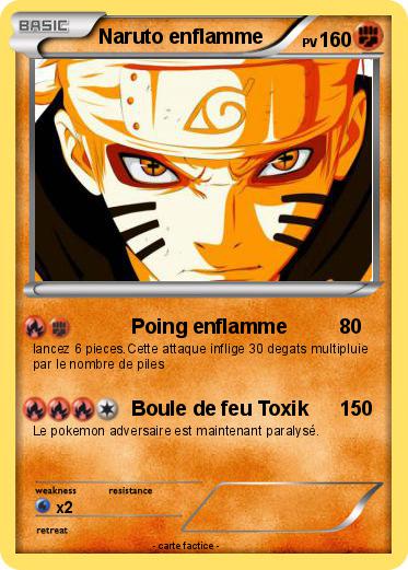 Pokemon Naruto enflamme