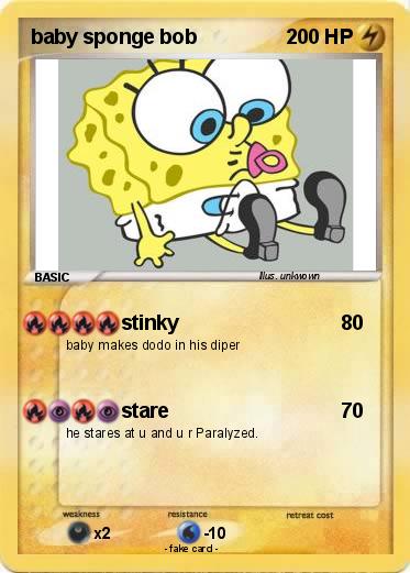 Pokemon baby sponge bob