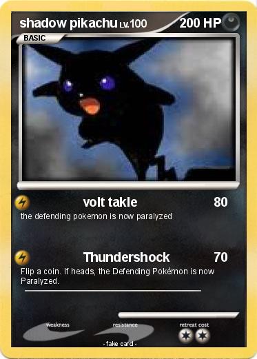 Pokemon shadow pikachu
