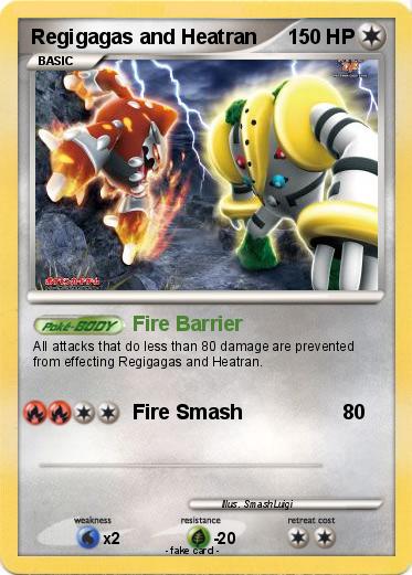 Pokemon Regigagas and Heatran