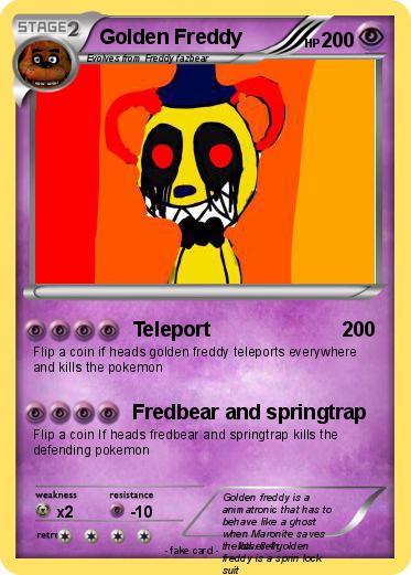 Pokemon Golden Freddy