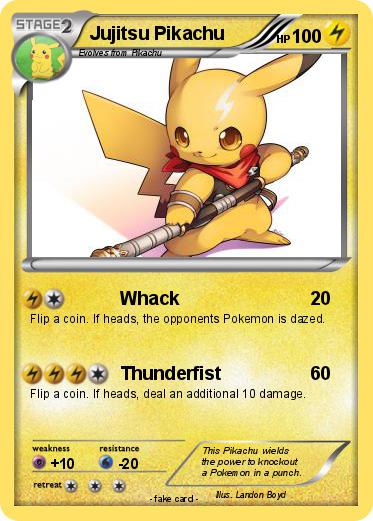 Pokemon Jujitsu Pikachu