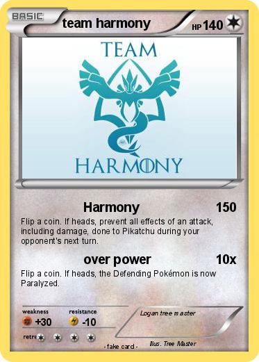 Pokemon team harmony