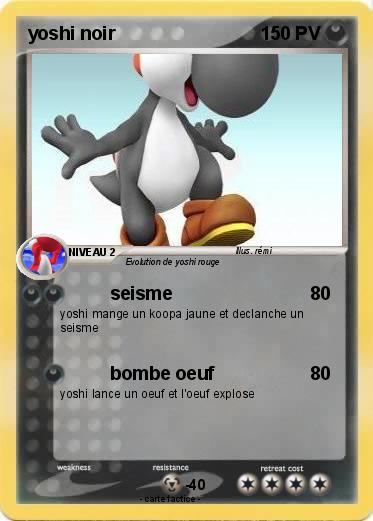 Pokemon yoshi noir