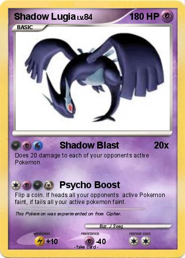 Pokemon Shadow Lugia