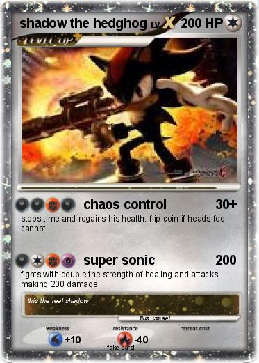 Pokemon shadow the hedghog